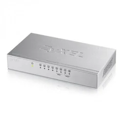 Pārslēgt 8 portus Nav pārvaldības L2+ Gigabit Ethernet (10/100/1000) Silver Zyxel GS-108B