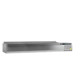 Parte superior do expositor refrigerado 9*GN1/3 VK38-200 S/S TAMPA