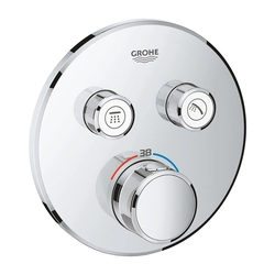 Parte superior para misturador de chuveiro Grohe, redondo SmartControl, controles 2