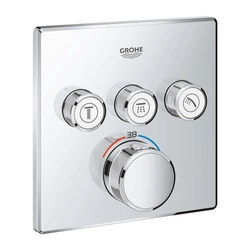 Partie supérieure pour robinet de douche Grohe, carré SmartControl, commandes 3