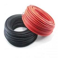 Partij 20m zonne kabel 6mm rood en zwart