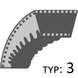 Pasek Agria napędu 9600 80cm /17x1190/ 105456