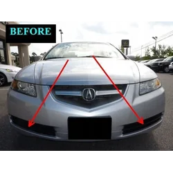 PAST 04 05 06 07 08 ACURA TL - Chrome chromen grillstrips op de grille