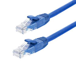 Patch cord Gigabit UTP cat6, LSZH, 0.15m, blue - ASYTECH Networking TSY-PC-UTP6-015M-B