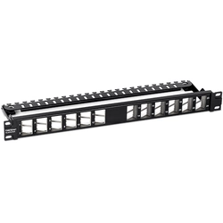 Patch panel ekranowany 24 nachylone, puste porty Keystone 1U - TRENDnet TC-KP24SA