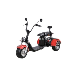 Patinete eléctrico HECHT Cocis Max Rojo, ruedas 3, batería 60 V, 20 Ah, motor 1500 W, velocidad máxima de 35 km/h, rojo