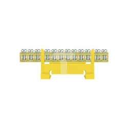 Pawbol Low terminal letev za tirnico 12-torowa rumena TH35 (E.4053)