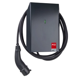 PCE Wallbox Laddare 11kW EV11 med kabel 5 meter, plugg TYPE 2 370100