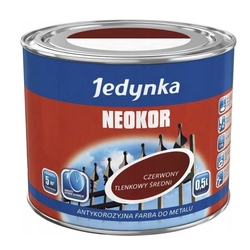Peinture primaire anticorrosion Jedynka Neokor oxyde rouge 0,5l