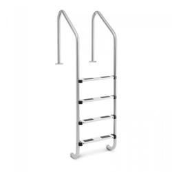 Peldbaseina kāpnes -4 pakāpieni - nerūsējošais tērauds -1820 mm UNIPRODO 10250268 UNI_POOL_LADDER_1820