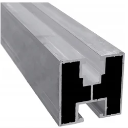 Perfil de montagem 40x40mm PV Trilho de alumínio 225cm