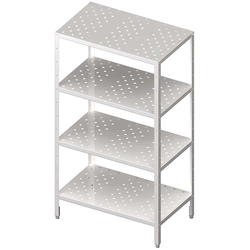 Perforated Shelves Warehouse Rack 800x400x1800, Bolted Stalgast