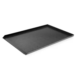 Perforerad bakplåt för konfektyr 60x40cm 3 Teflonfälgar - Hendi 808221