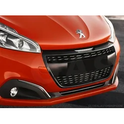 Peugeot 208 — Chrome Strips Chrome Grill Dummy Bufer Tuning