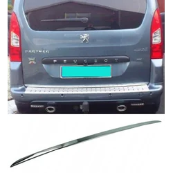 Peugeot PARTNER II 08- CHROME STRIP on the FLAP