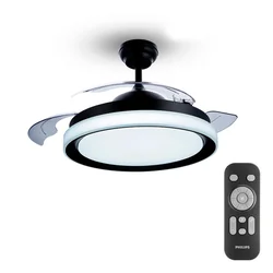 Philips Atlas ceiling fan with lighting Black 35 W 28 W 4500 Lm (2700 K)