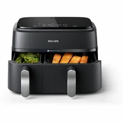 Philips Heißluftfritteuse Na351.00 Schwarz Schwarz/Silber 9 L