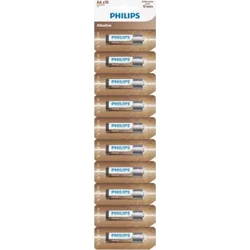 Philips PHILIPS AA BATTERI LR6 SLIDANDE 10SZT ALKALINE