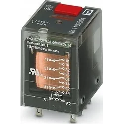 Phoenix Contact Industrial relay 2P 12A AgNi 230V AC for socket ECOR-2, REL-IR-BL/L- 230AC/2X21