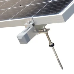 Photovoltaic Structure for 10 Modules on Metal Roofing or Metal Tiles