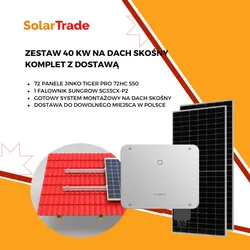 Photovoltaik-Set für ein Schrägdach – Jinko 550W + Sungrow + Corab