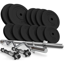 PHYSIONIC Lifting dumbbell set, 27 kg