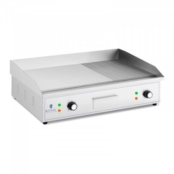 Piastra grill - 727 x 420 mm - liscia/rigata - 3000 AT ROYAL CATERING 10012021 RCPG51-M