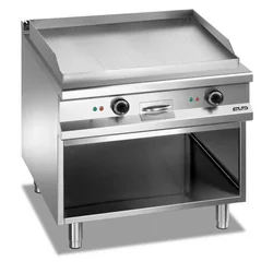 Piastra grill elettrica con fondo chiuso su tre lati 800x900 - liscia Magistra Plus 900 variante Basic