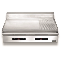 Piastra grill elettrica | regolabile | doppio | a coste lisce | Zernike | GE1270D2C