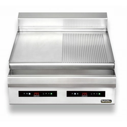 Piastra grill elettrica | regolabile | doppio | a coste lisce | Zernike | GE8090D2C