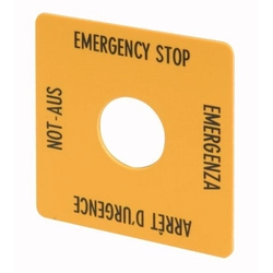 Piastra pulsante Eaton Safety con descrizione M22-XYK1 - 216484