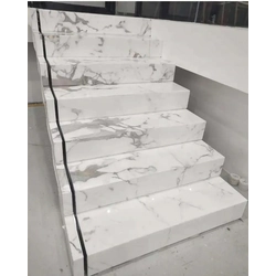 Piastrelle per scale 100x30 MARBLE GLOSS glamour WHITE