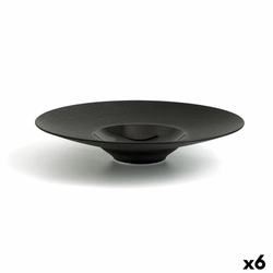 Piatto fondo Ariane Gourmet Ceramica Nero (Ø 28 cm) (6 Pezzi)