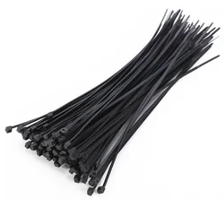 Pince UV 300x3.6mm Attaches de câble Noir 100szt