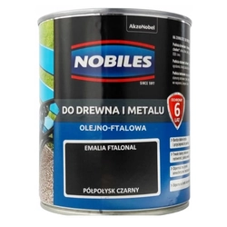 Pintura alquídica para madera metal hormigón Nobiles Ftalonal negro semibrillante 0,7 yo