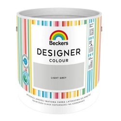 Pintura de látex Beckers Designer Color gris claro 5L