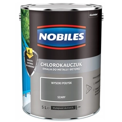 Pintura, esmalte Nobiles clorocaucho 5L GRIS