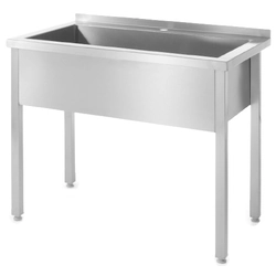 Piscina per catering in acciaio inossidabile Acciaio 60x60 Hendi 813294