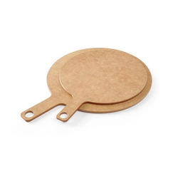 Pizza board with handle - dia. 254 mm, (H)6 mm