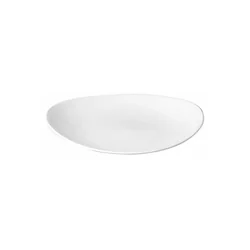 Placa cupê oval Orbit branca 317x255 mm