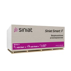 Placa de yeso Siniat Smart Tipo F 200x120 cm 12,5 mm