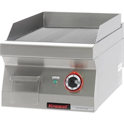 Placa grill cromada ranurada 400mm 4,8kW