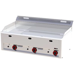 Plancha grill a gas 97 cm 2/3 cromo liso FTHRC 90 GL P | zorro rojo