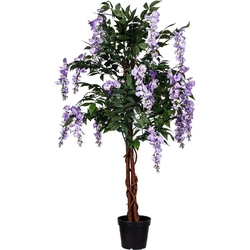 PLANTASIA Glycine artificielle 120 cm, fleurs bleu-violet