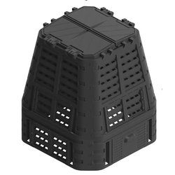 Plastic garden composter, black, 740 l