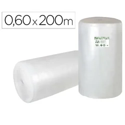 Plástico bolha Liderpapel para embalagem BU23 Transparente 60 cm x 200 m