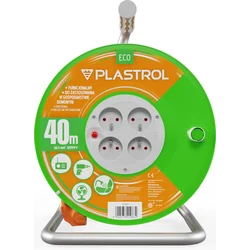 Plastrol kelan jatkojohto Standard Line 40m H05VV-F 3x1,5 4xGS 16A oranssi (W-98950)