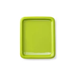 Plateau GN en porcelaine 1/1, vert 530x325 mm