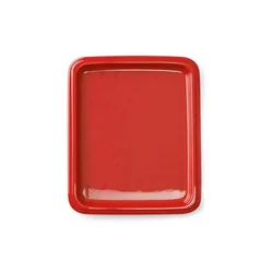 Plateau GN en porcelaine 1/2, rouge 325x265 mm