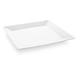 Plato cuadrado blanco 210 mm